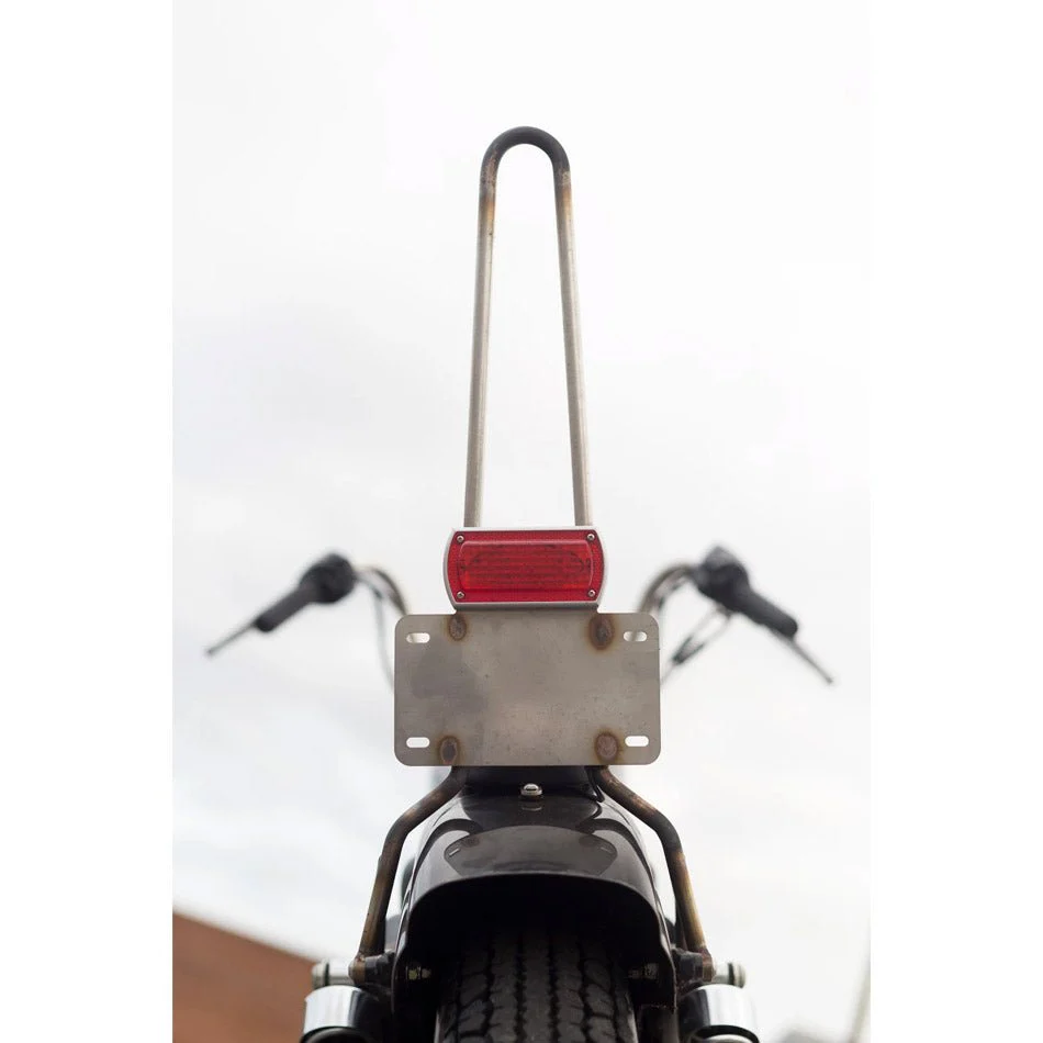 Box Chopper Tail light Weld-On Bracket w/ License Plate Mount - Image 4