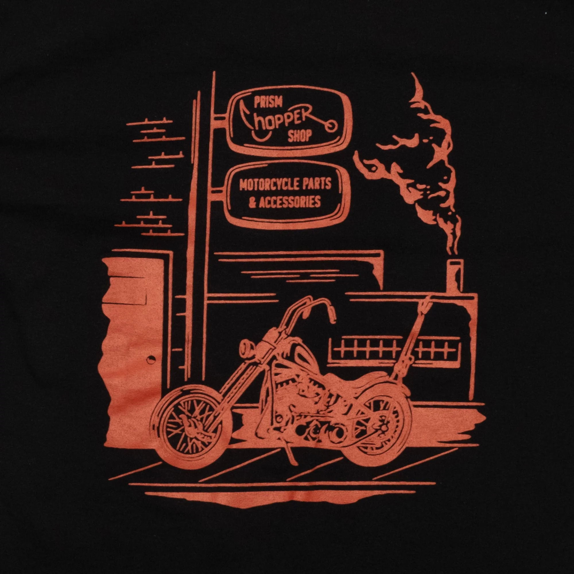 Chopper Shop Tee - Black - Image 3