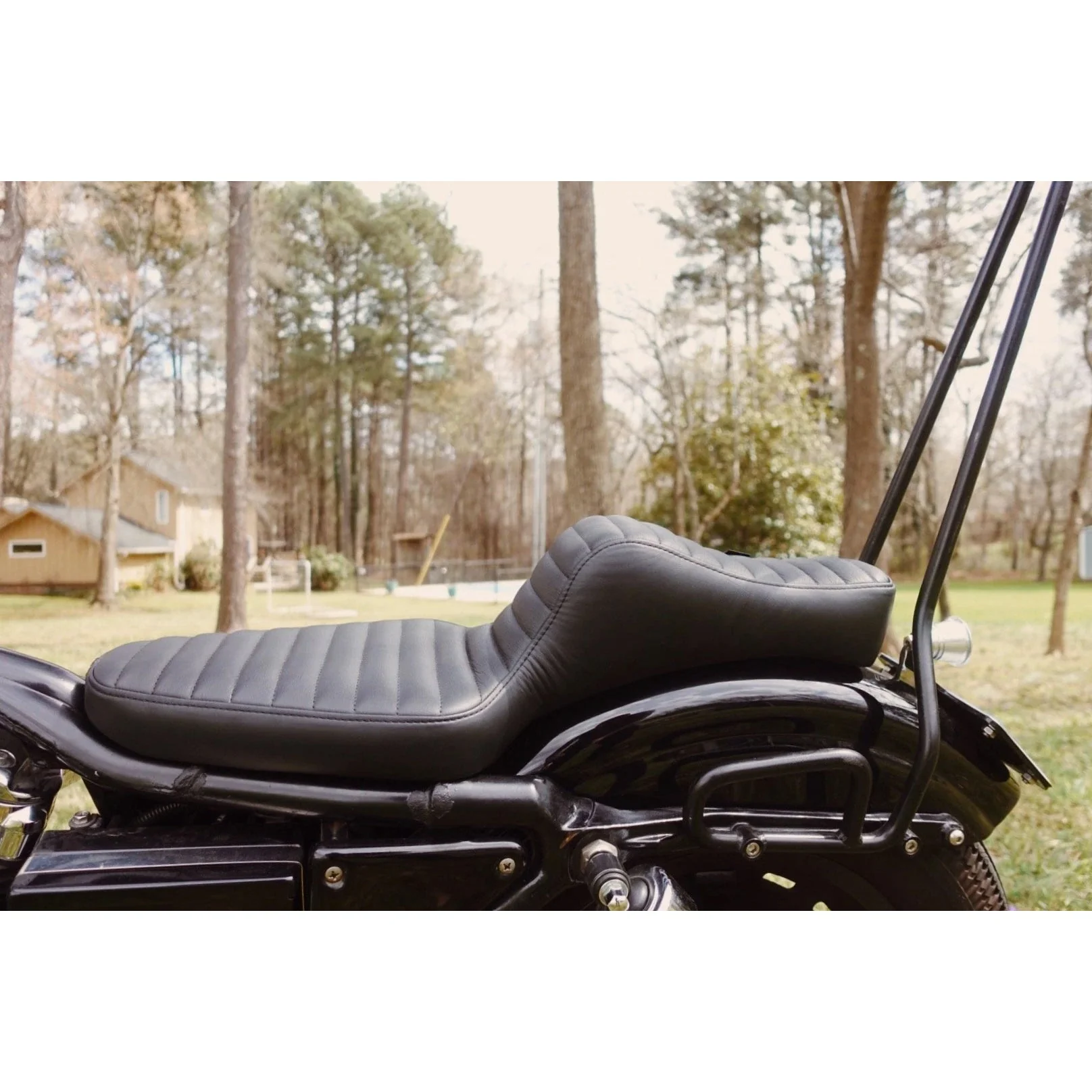 King Cobra Seat - Black Tuck n' Roll: 82-03 Sportster - Image 7