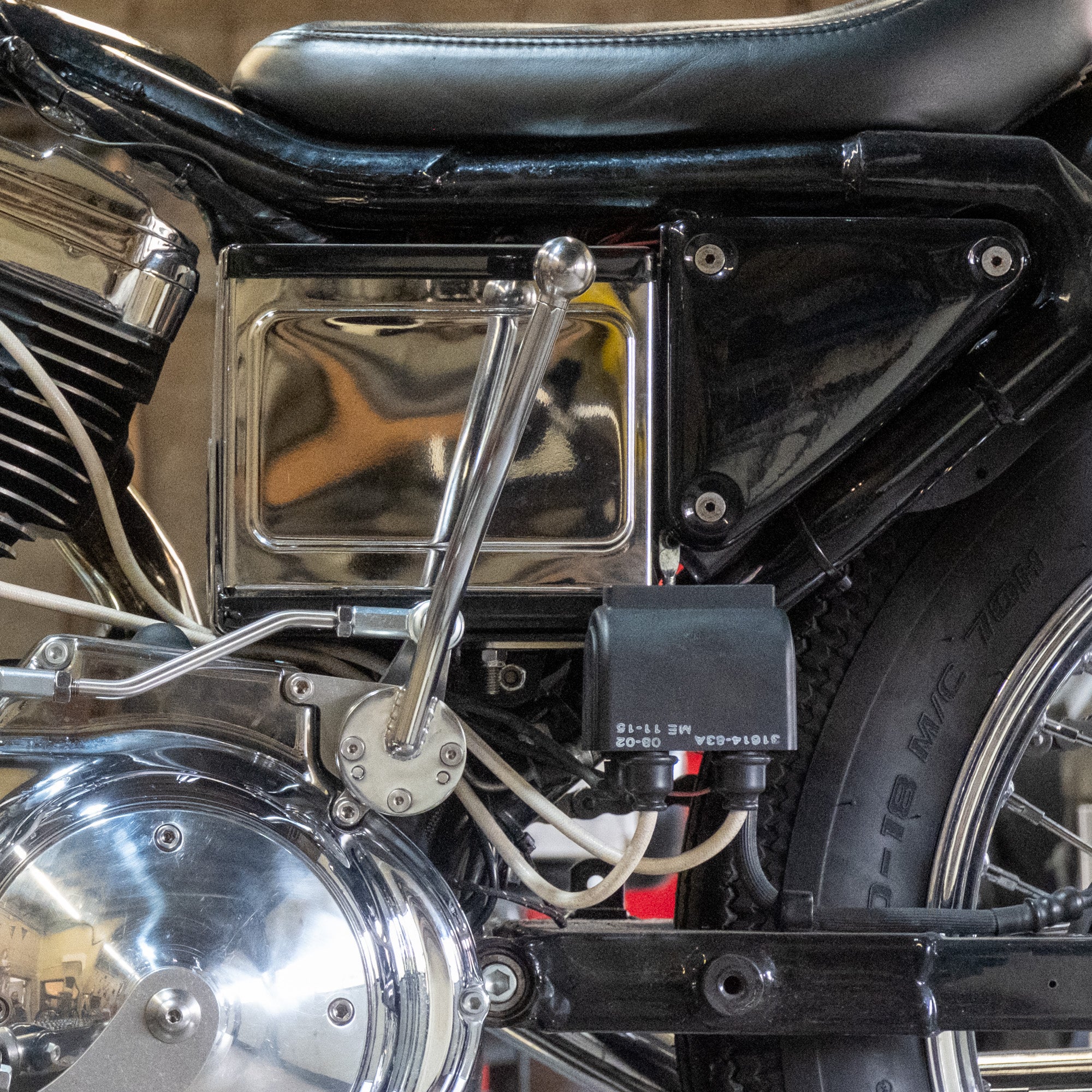 Sportster Coil Relocation - Adapter Bracket for Jockey Shift Kit - Image 2