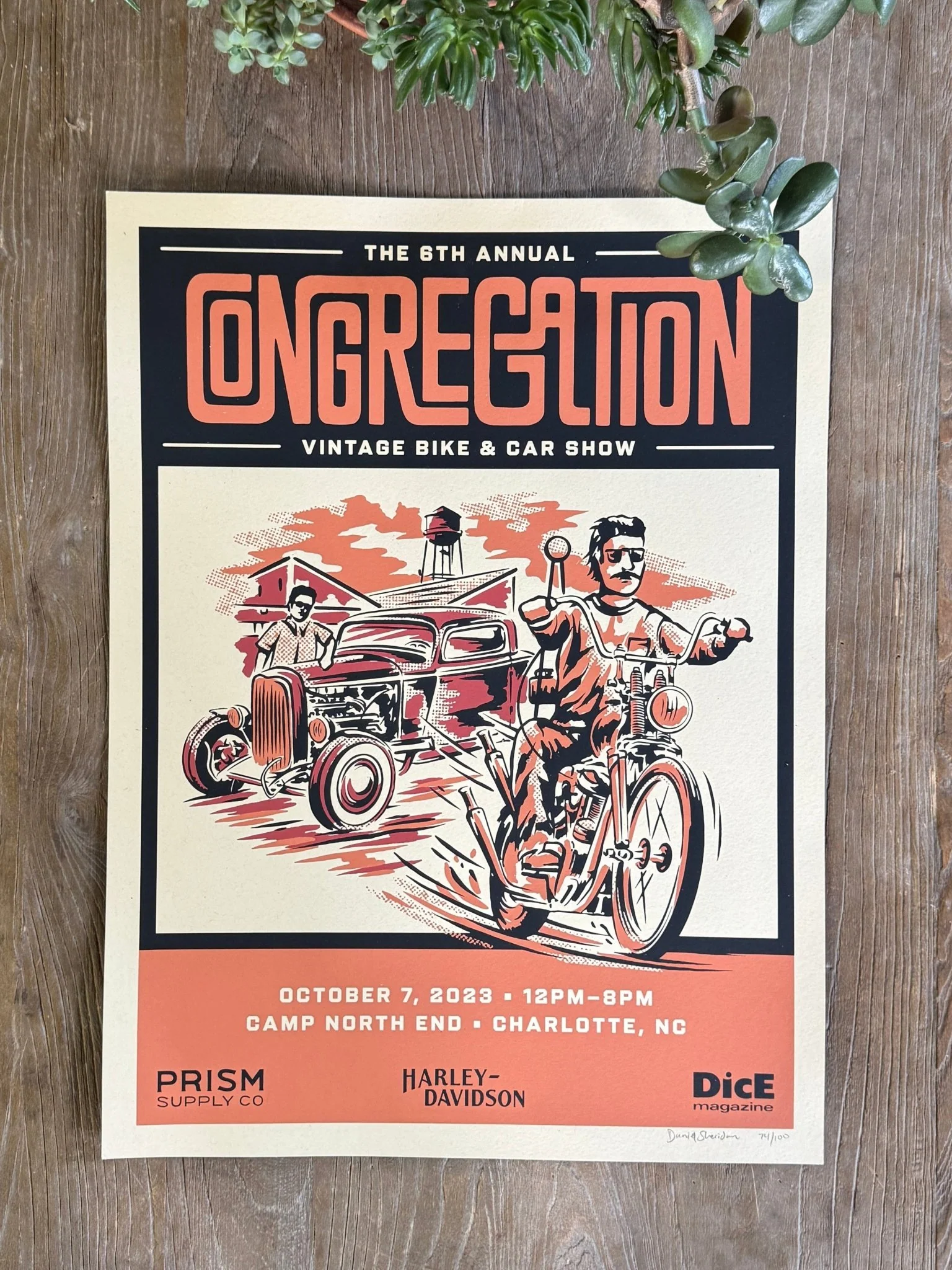 The Congregation Show 2023 Screen Printed Poster - Image 3