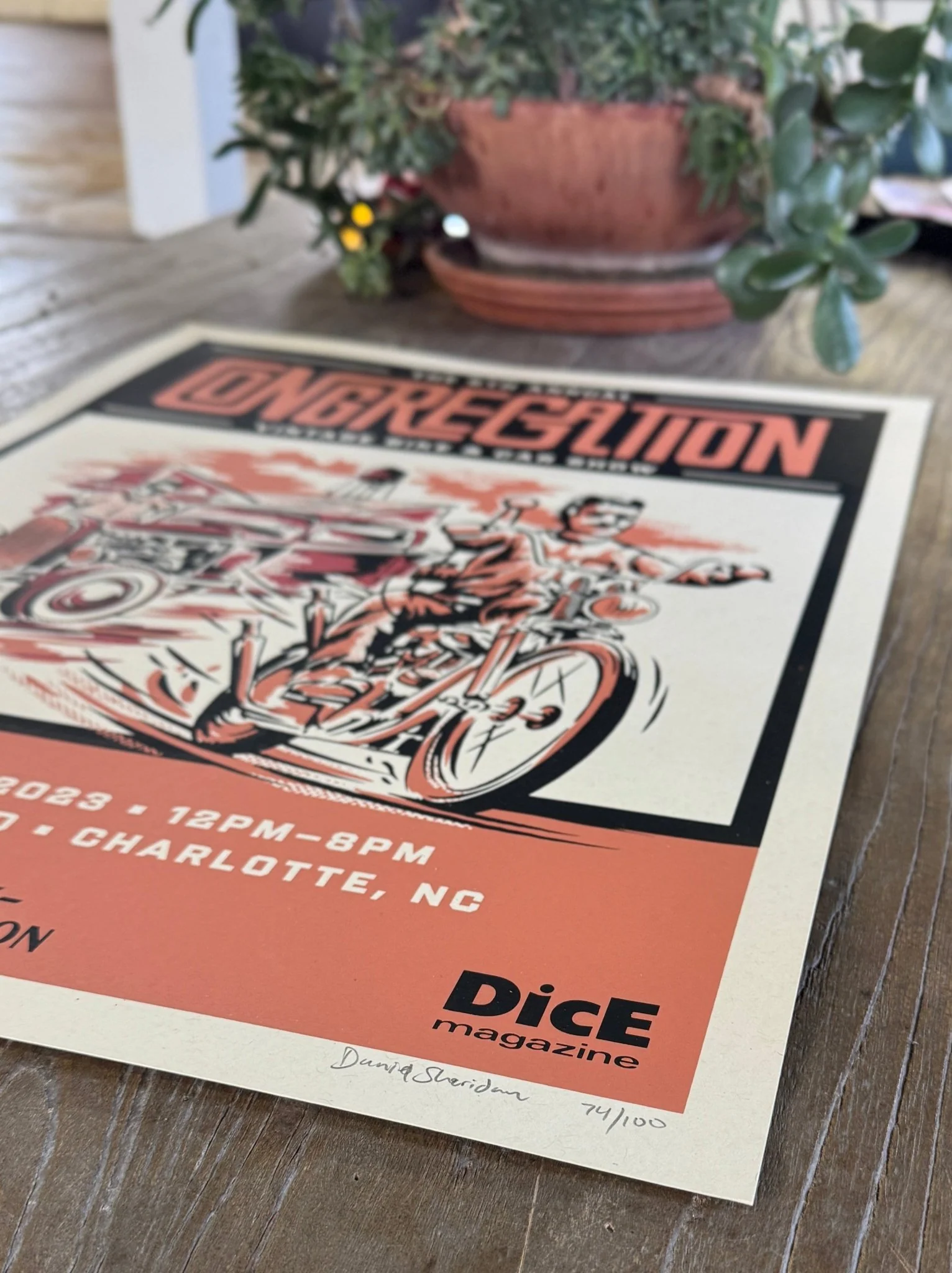 The Congregation Show 2023 Screen Printed Poster - Image 5